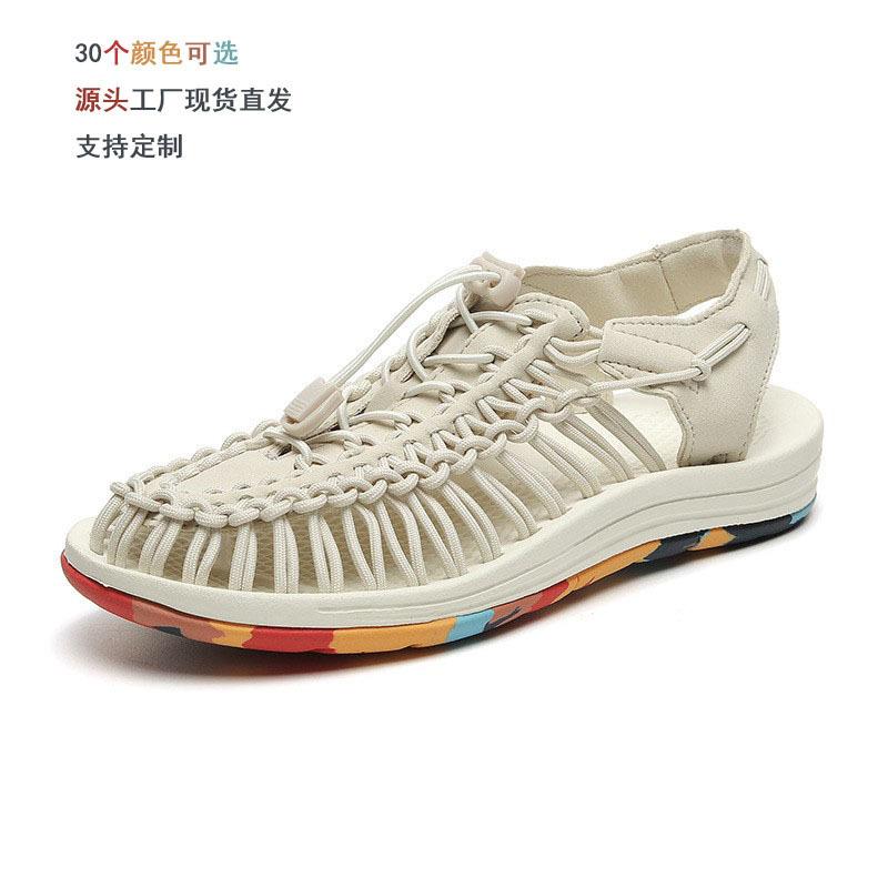 Summer Sandals Thai Woven Sandals Men's Sandals Casual Sandals Beach Shoes Thailand Vietnam Roman Sandals Women