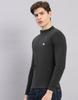 Monte Carlo Men's Regular Fit Solid Round Neck Full Sleeve Tshirt