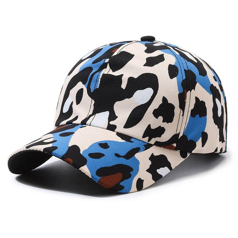 Hüte für Frühling und Sommer Modische Farben Baseballkappen Outdoor Winddicht und Warm Sonnenhüte Herren- und Damen-Leopardenmuster Entenschnabelhüte
