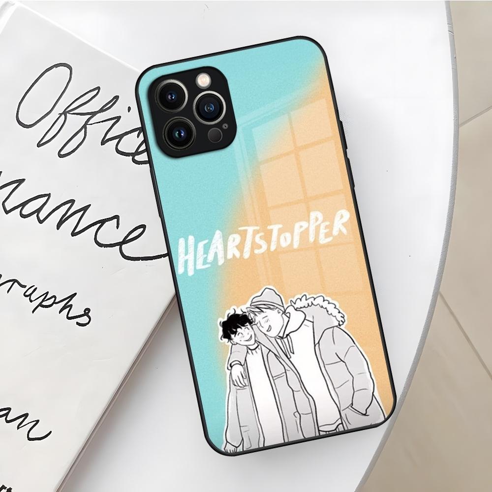 H-HeartstopperSE Phone Case for Iphone 17 16 Air 15 14 12 11 13 Pro Max Mini X Xr Xs Se Puls glass Cover