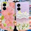 For Vivo Y22s Y22 Case VivoY22 Y 22 22S 4G 2022 V2206 V2207 Elegant Printing Soft Silicone Clear TPU Slim Phone Back Cover