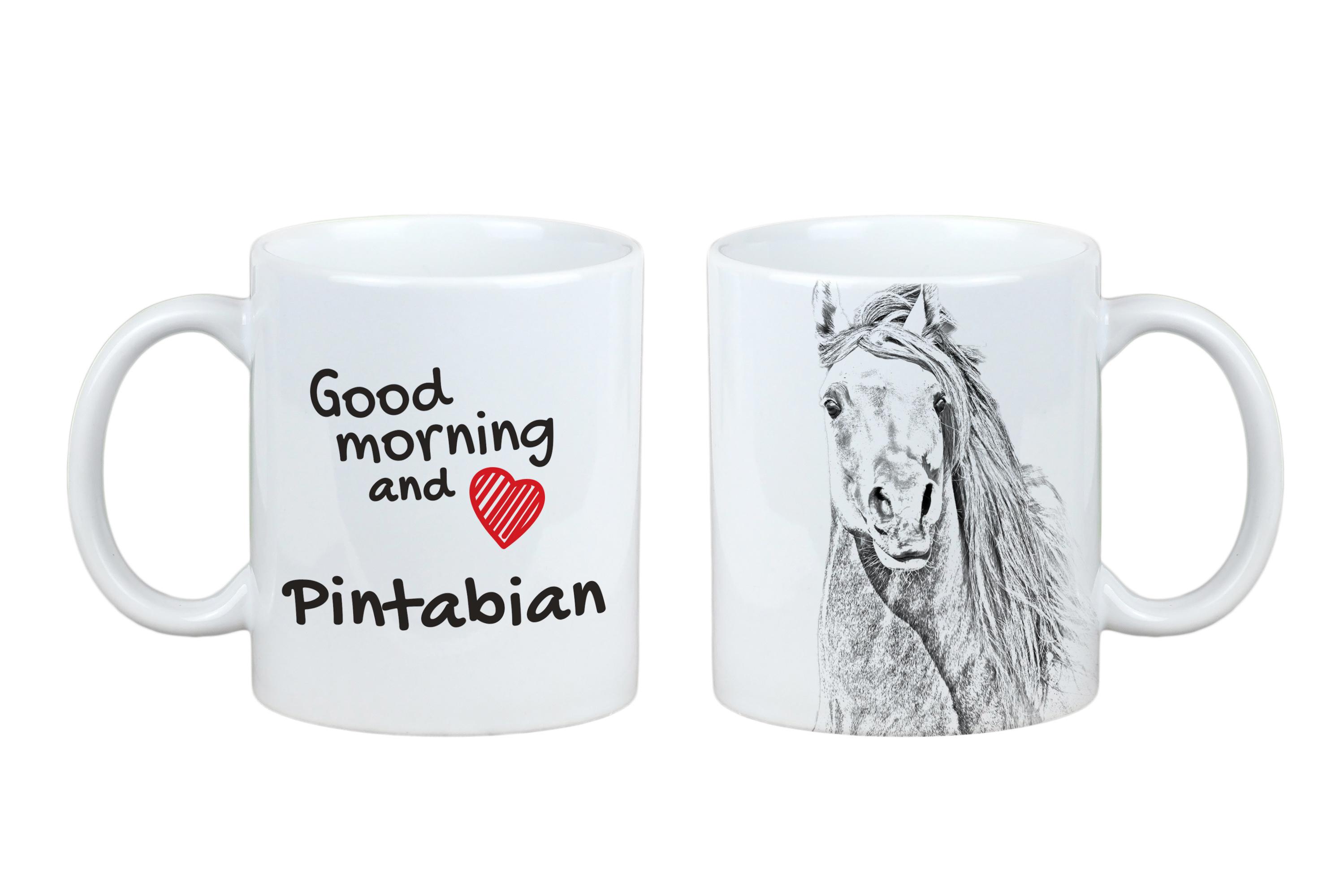 

Pintabian - mug with a horse, personalized mug with a print, a classic gift for everyone from the Art-Dog brand білий