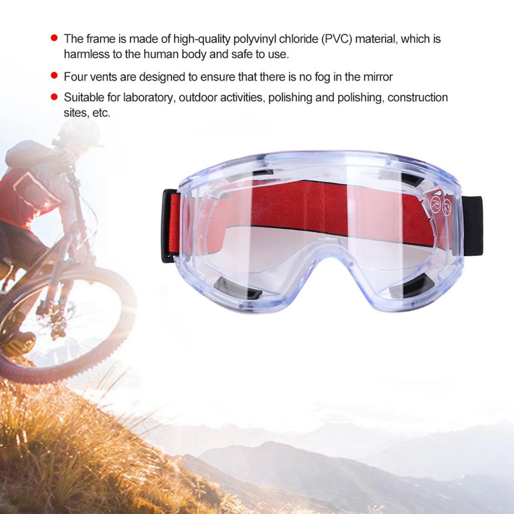 Heat Shock Resistant Anti Fog Safety Glasses Goggles for Laboratory Construction Sites