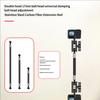 Double 17mm 25mm Ball Head Carbon Fiber Extension Rod Stainless Steel Connectors For Action Camera GPSs Phone Mount