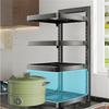4-Tier Under-Sink Kitchen Pot Storage Rack