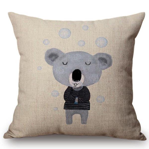 Moderne nordische Cartoon-Tiere Kissenbezug Niedlicher Elefant Giraffe Kinderzimmer Sofa Dekorative Wurfkissenhülle Cojines