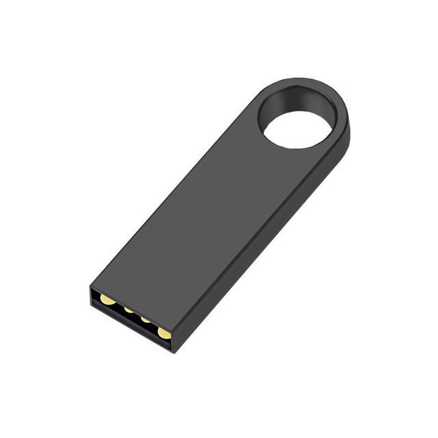 Metal USB Flash Drive with Laser Engraved Logo - 32GB/64GB/128GB, Creative Gift Edition