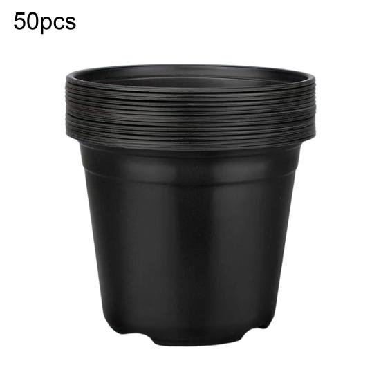 Seedlings Pots with Drainage Holes Plastic Plant Nursery Pots Seeds Starter Pots for Succulents Flowers Herbs Transplanting Indoor Outdoor Gardening