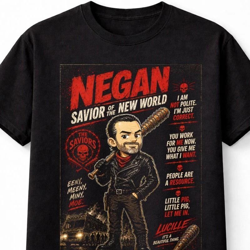 Negan Savior Lucille The Walking Dead Villain Quote Unisex TShirt S