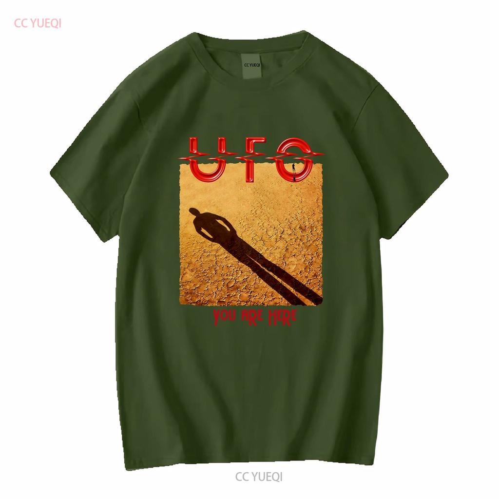 T-shirt UFO Band Album You Are Here Metal Rock Music vintage Lavata Comoda abbigliamento firmato Elasticizzata Moda casual