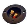 2 Way Speaker Box Clamp, DIY Home Car Stereoes Binding Post Round Spring Cup Connectors Speaker Junction Box Back Panel