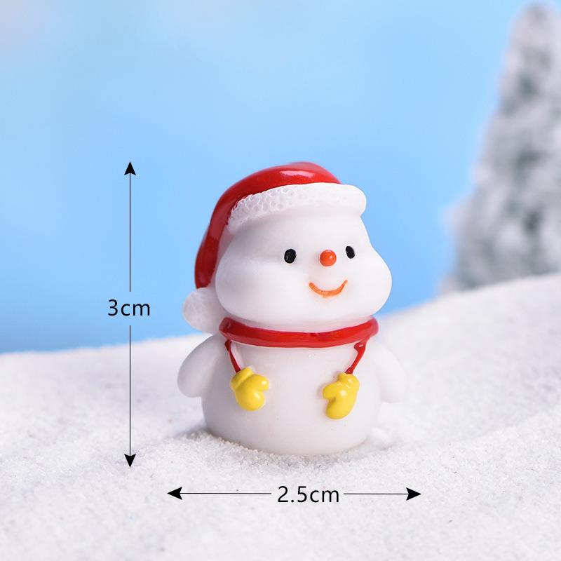 New Santa Claus Cute Snowman Micro Landscape DIY Bonsai Decoration Snow Landscape Ornament Sea Lion Christmas Ornament