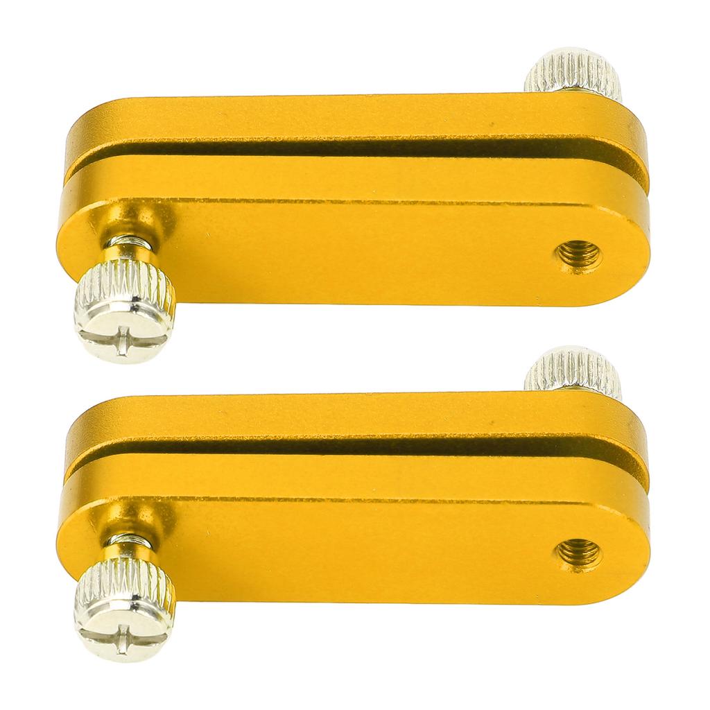 2PCS Ruler Positioning Block Aluminum Alloy Adjutsable Ruler Positioning Limit Block Gold