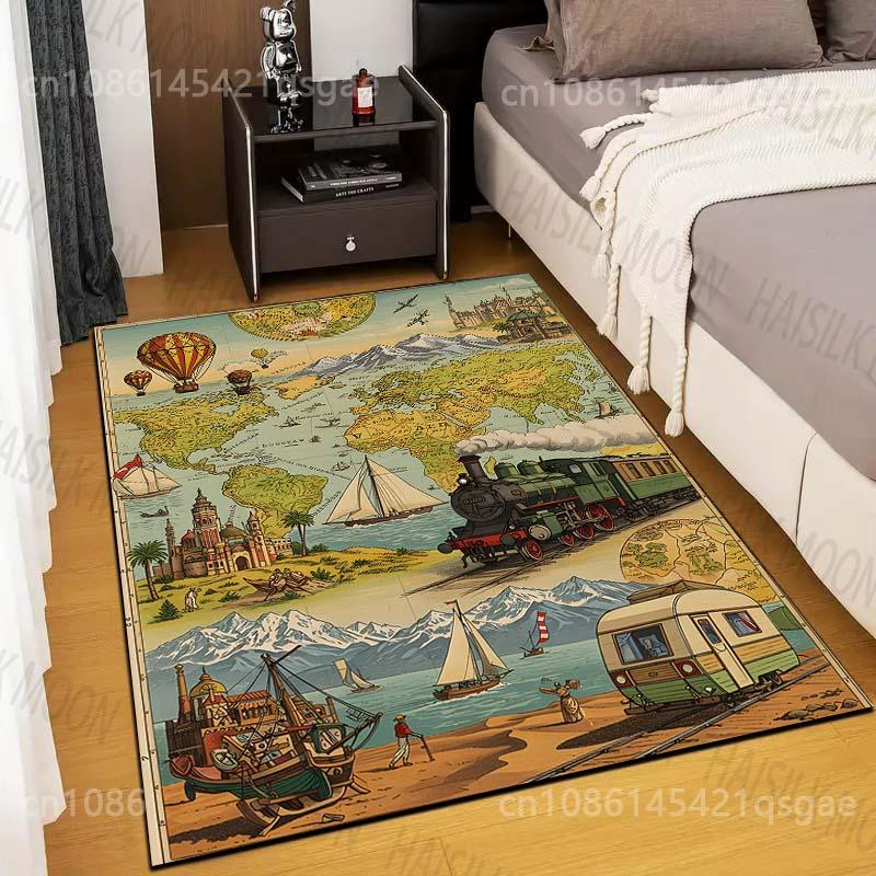 

Interesting Nature Exploration Carpet for Living Room Bedroom Bathroom Mat Creative Doormat Sofa Home Decor Luxury Gifts 40x60cm