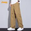 JEEP Men's 2025 Loose Fit Pure Cotton Casual Pants