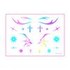 European & American Cross-border Music Festival Laser Eyeliner Stickers - Waterproof & Long-lasting Disposable Tattoos