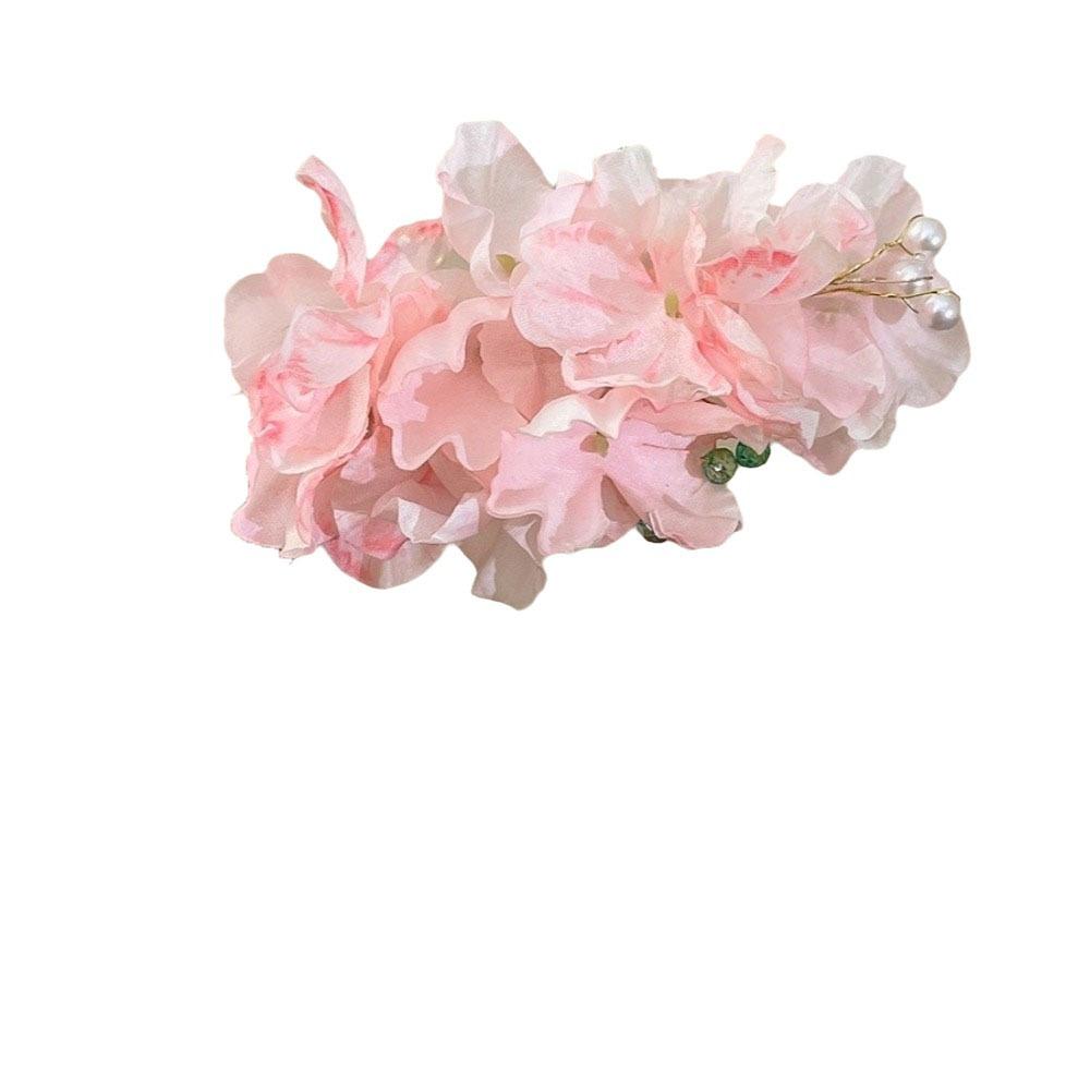 Perlenblume Haarspange Quaste Chinesischer Stil Haarclip Elegant Hanfu Haaraccessoires Mädchen