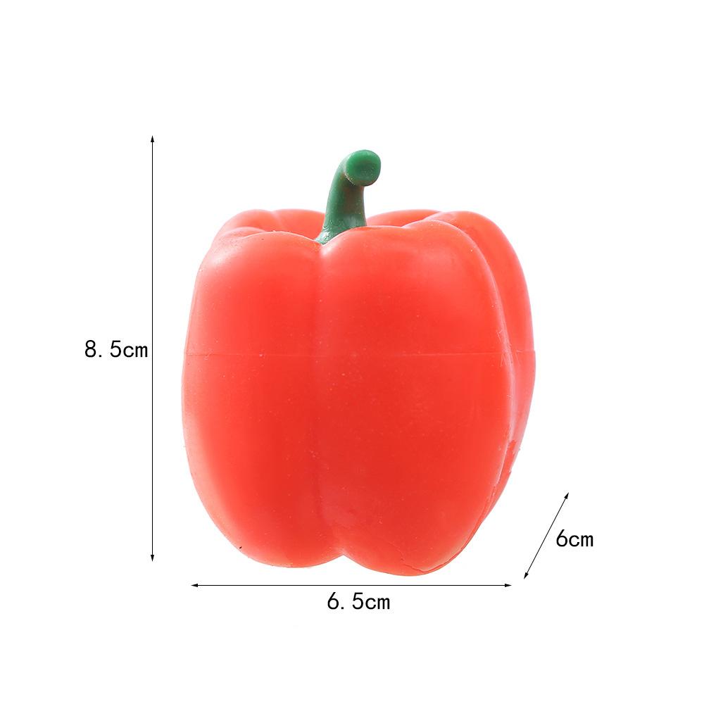 Latest Color Pepper Sphere Pinch Press Plaything Simulation Vegetables Pepper Pinch Slow Rebound Decompression Toy Stress Relief Vent Toy