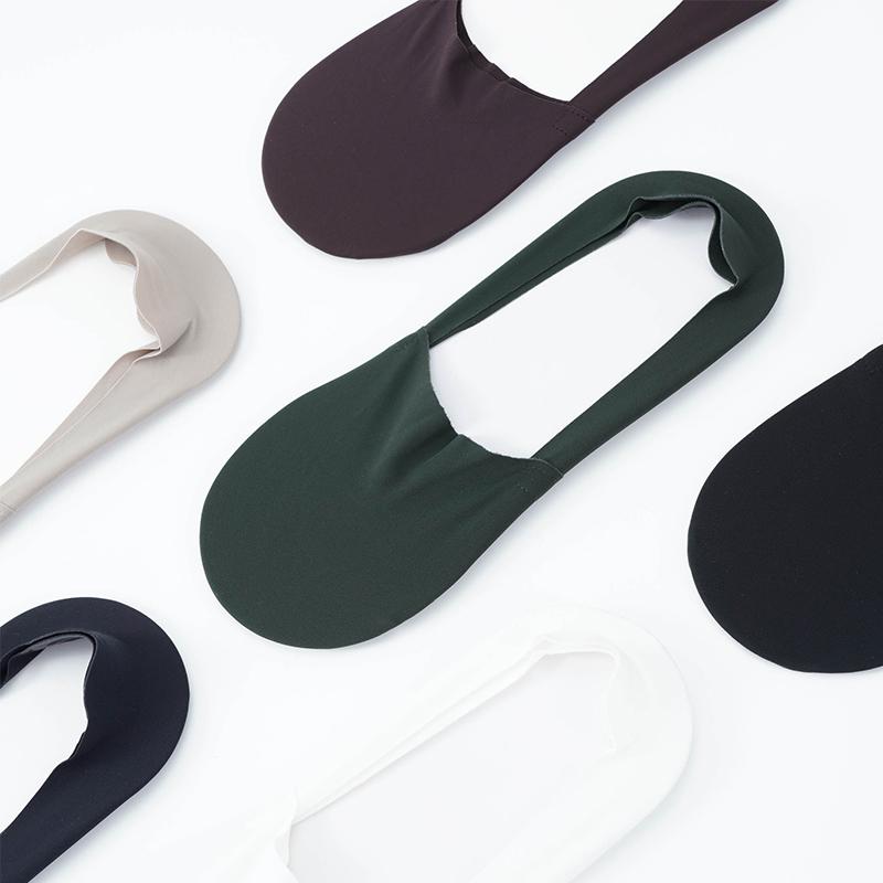 3 Pairs of Summer Breathable Invisible Boat Socks Non-slip Men's Ice Seamless Silicone Low Cut Short Invisible Socks