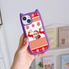 Cat Ear Soft Phone Case for iPhone 16 15 14 13 12 11 Pro Max Plus XR TPU Anti-Drop Transparent Acrylic Back Cover NY29 Merry Christmas Christmas tree