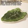 Hand Towels  Leaf Absorbent Hand Towel Plant Pattern Hanging Towel Kitchen Bathroom Handkerchief Cleaning Cloth Hanging Towel