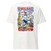 England Football T-Shirt, Watercolor London Landmarks, Three Lions Soccer Tee