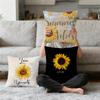 Fun Spring Art Vintage Summer Sunflower Comfort Soft Pillowcase for Hogar Sofa Living Room Home Bedside Decor Pillowcovers Gift