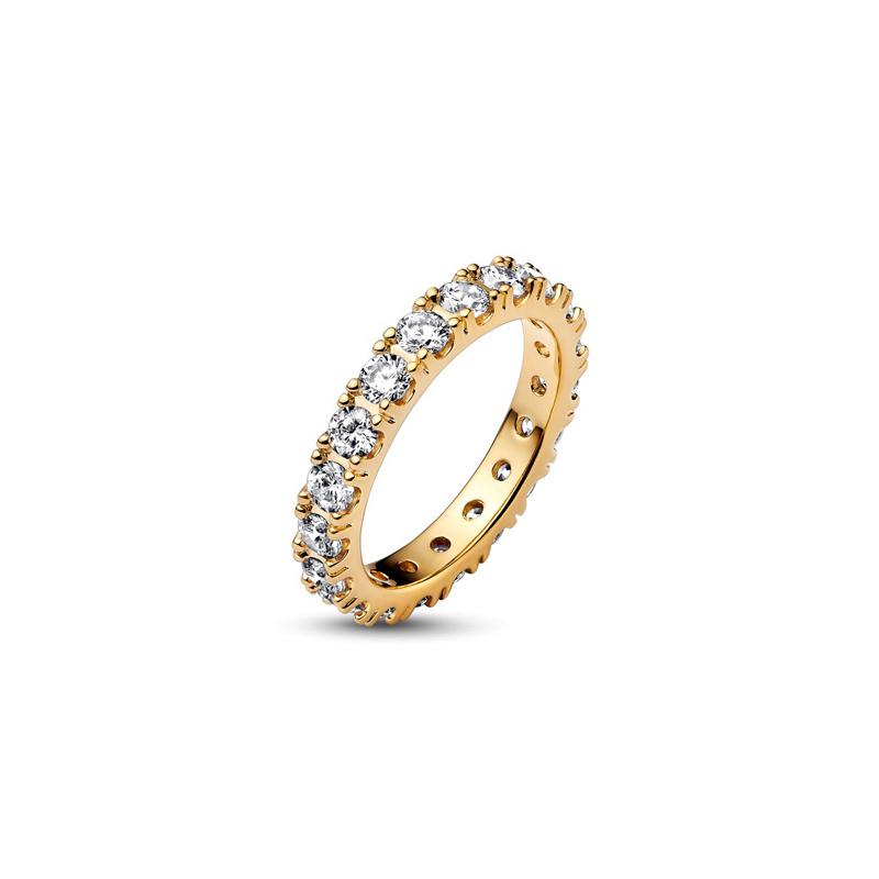 Pandora Sparkling, exquisite, elegant and fashionable ring for women gold 52