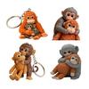 1/2Pcs Keychain Pendant Plush Monkey Charm Key Chain Keys Backpack Purse Car Bag Decoration Mini Accessory