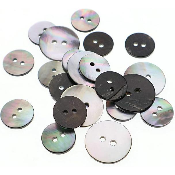 22 Pieces Genuine White Mother of Pearl Blazer Buttons Suit Buttons Set 20mm 15mm Natural White MOP Shell Buttons Bulk for Men (White MOP) Leekayer