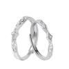 Pluto 999 Sterling Silver Couple Rings - Exquisite Niche Design