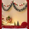 Christmas Decoration Garland: Ribbon, Leaves, Snowflakes, Tinsel, for Windows and Trees.