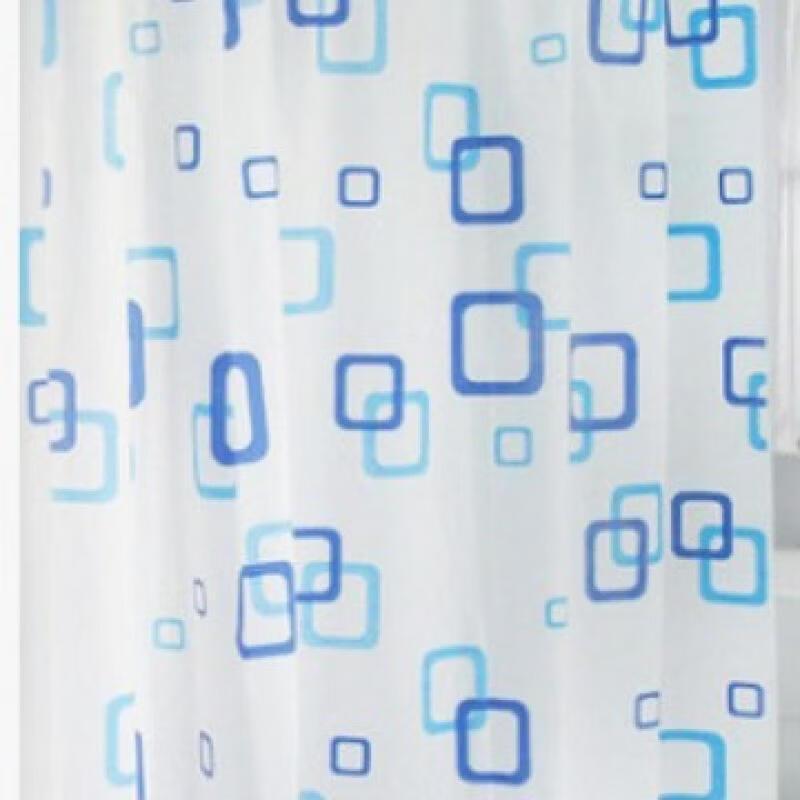 PEVA Grid Pattern Shower Curtain