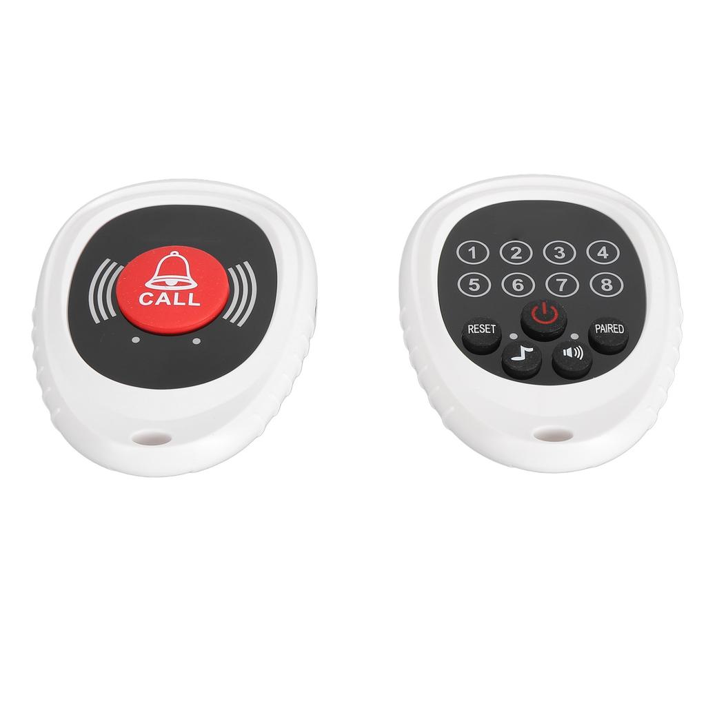 Kabelloser Pfleger-Pager Rufknopf Professionell Wiederaufladbar 3280,8 Fuß Reichweite Krankenschwester-Rufsystem für die Überwachung älterer Patienten SOS-Alarmsystem