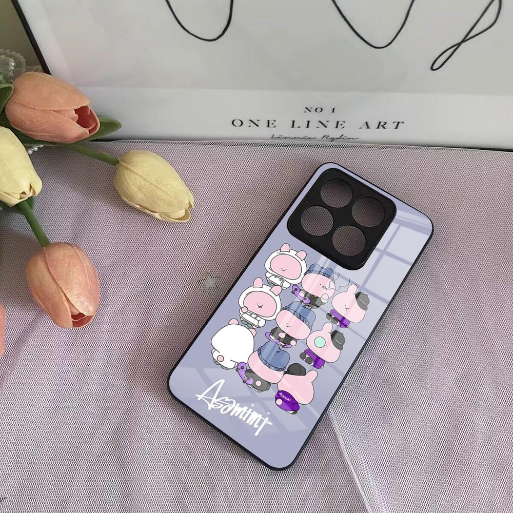 Cute Cartoon A-Asamimichan Phone Case For Xiaomi Poco F3 4 5 6 X3 NFC X4 GT X5 6 M3 4 5 5s 6 Pro 4G 5G Glass Cases