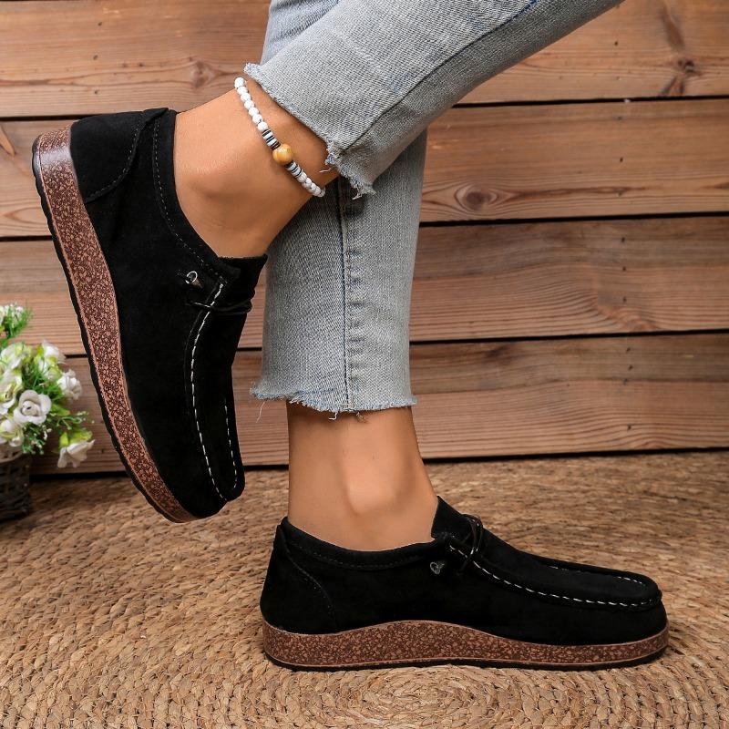 Women's New Large Size Women's Single Shoes New European and American Flat Women's Shoes One Step Casual Sports Shoes