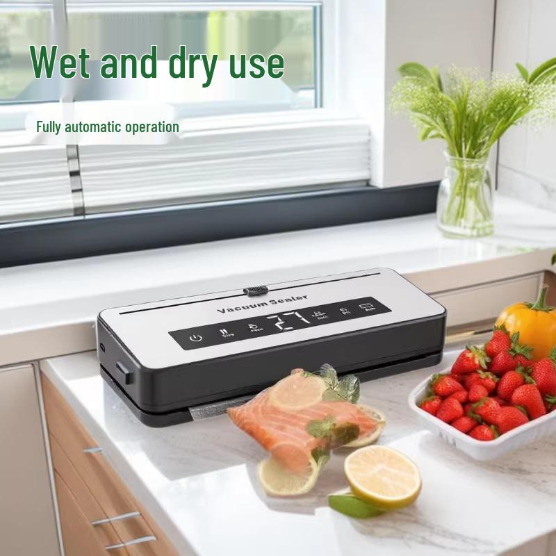 Detachable Vacuum Sealer for Fresh Meat Preservation - Washable Kitchen Appliance