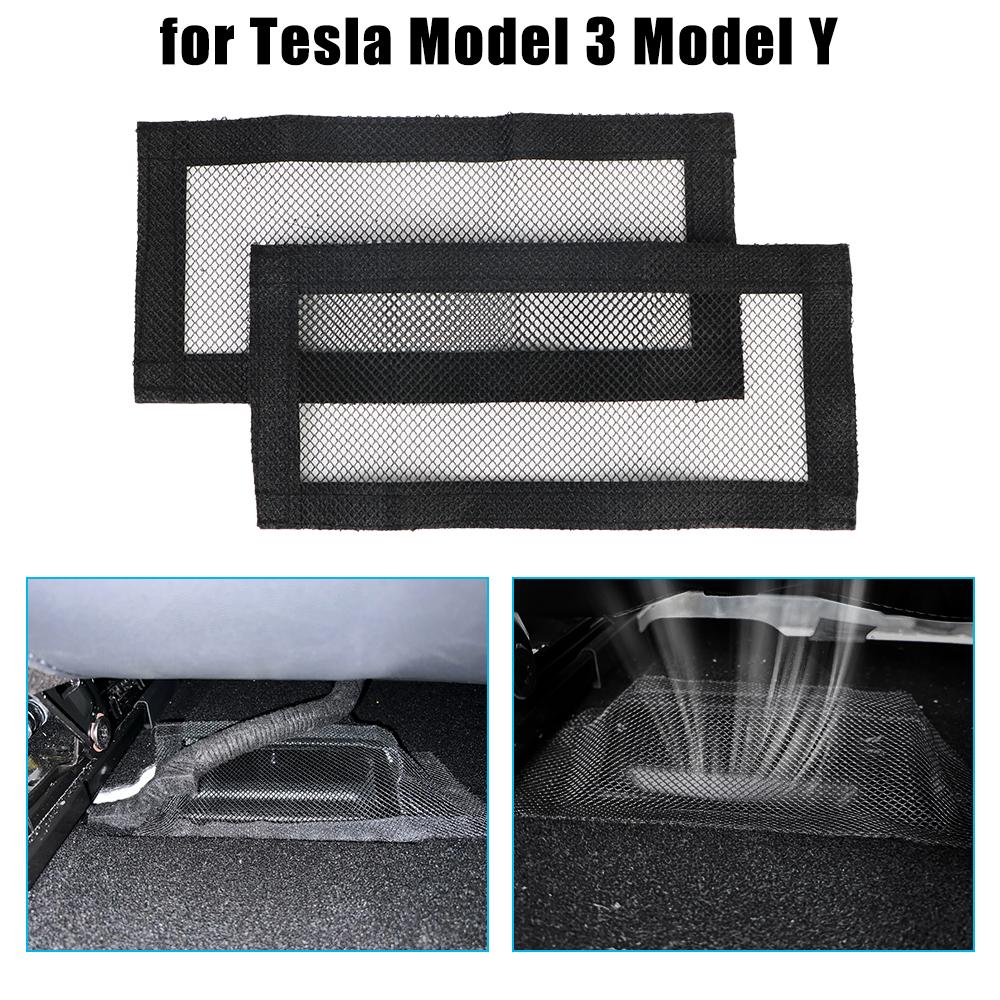 

Кондиционер для Tesla Model 3 Model Y под сиденьем, 1 пара, антиблокирующая вентиляционная сетка, автомобильное воздуховыпускное отверстие