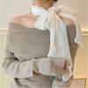 Fashion Headband Polka Dot Scarf Chiffon Multifunction Elegant Ribbon Polka Dots Thin Head Scarf Women