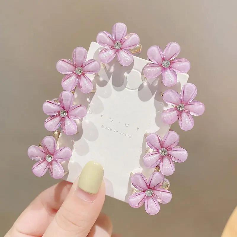 2023 Summer Camellia Mini Hair Claw Clip for Girls