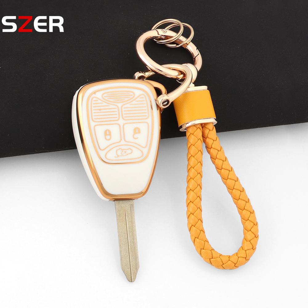 Soft Tpu Shell Fob Holder For Jeep Wrangler Compass Patriot Liberty Chrysler 300 Pt Dodge Jcuv Caliber Nitro Car Key Case Cover