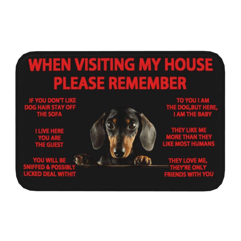Kijkende Hond Jack Russell Terriër Deur Vloer Keuken Badkamer Matten Antislip Binnen Deurmat Tuin Entree Tapijt Vloerkleed 40x60cm
