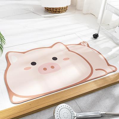 Badezimmer saugfähige Teppiche für Zuhause, neue Kawaii-Cartoon-Balkontür, rutschfest, Kieselalgen-Schlamm, Fußpolster, Toilettenwanne, schnell trocknende Fußmatten