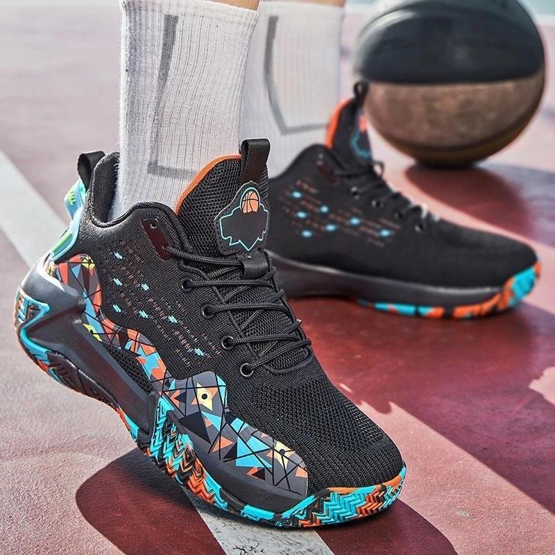 Running Mesh Upper Male Sports Shoes High-top Korean Light Basketball Trends 2025 All Brands Quality Jump Men's Casual Sneakers