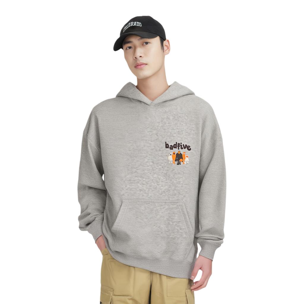 Li Ning Badfive Sweatshirt Men's Heather Gray AWDTA77-1
