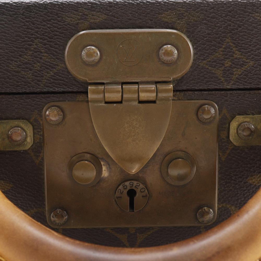 Louis Vuitton Prezidentský kufr M53012 vintage Aktovka Hnědá Monogramová plátnovina unisex Použitý