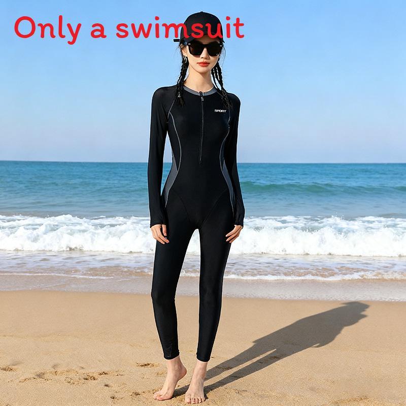 Women Long Sleeve Full Body Swimsuit With Uv Protection For Surfing And Swimming
