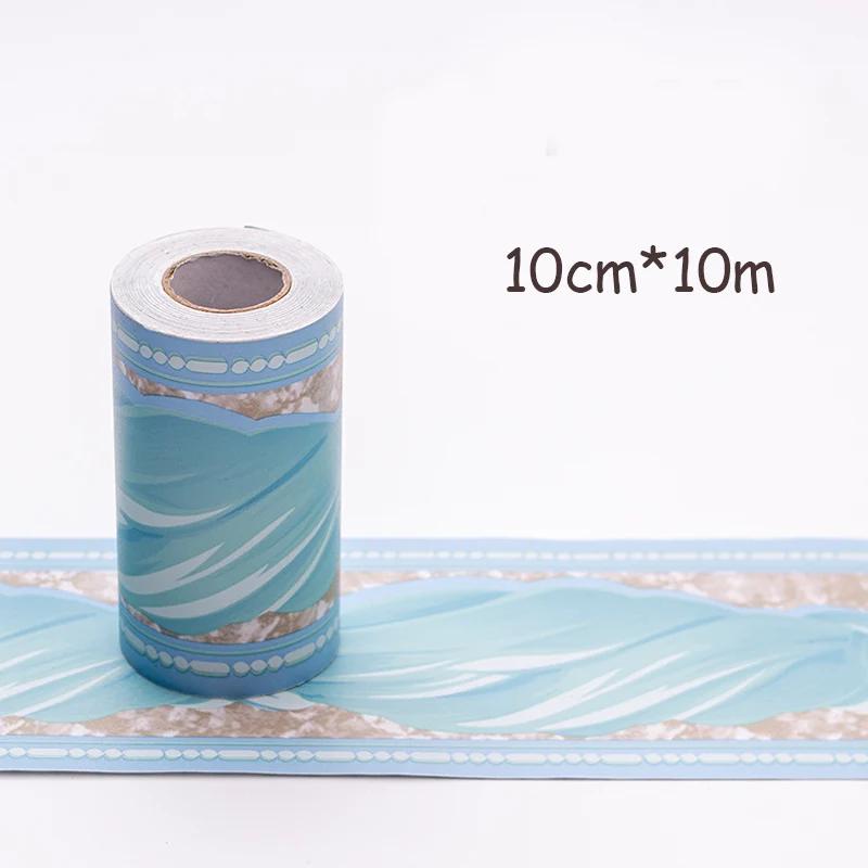 10M Self-Adhesive Wall Panels Border - Waterproof Decorative Film for Kids Room/Bathroom Tiles & Kitchen