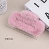 Large Milk Coffee Plush Claw Clip: Fluffy Autumn/Winter Hairpin for Women