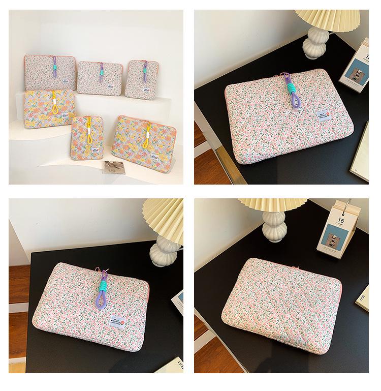 New Style Ladies Laptop and iPad Bag - 11/13/15 Inch, Fresh Floral Design